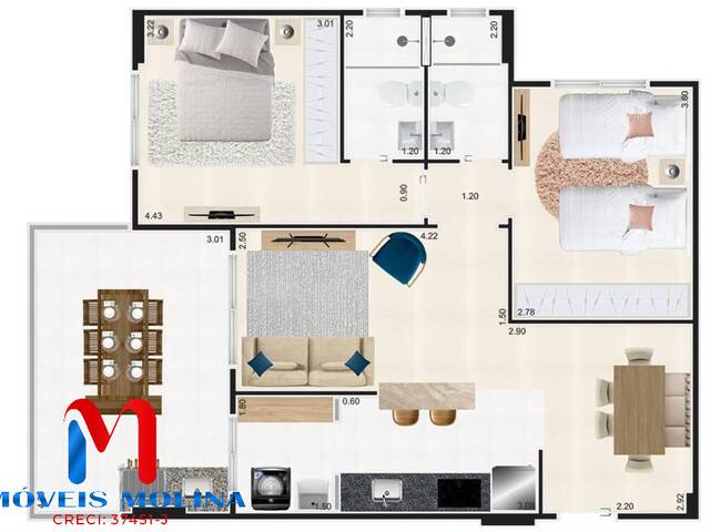 #11879 - Apartamento para Venda em Mongaguá - SP - 3
