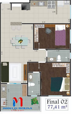 Apartamento, 2 quartos - Foto 8